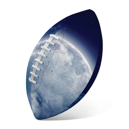 Night Sky Full Moon Print Rugby Ball