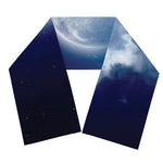 Night Sky Full Moon Print Scarf