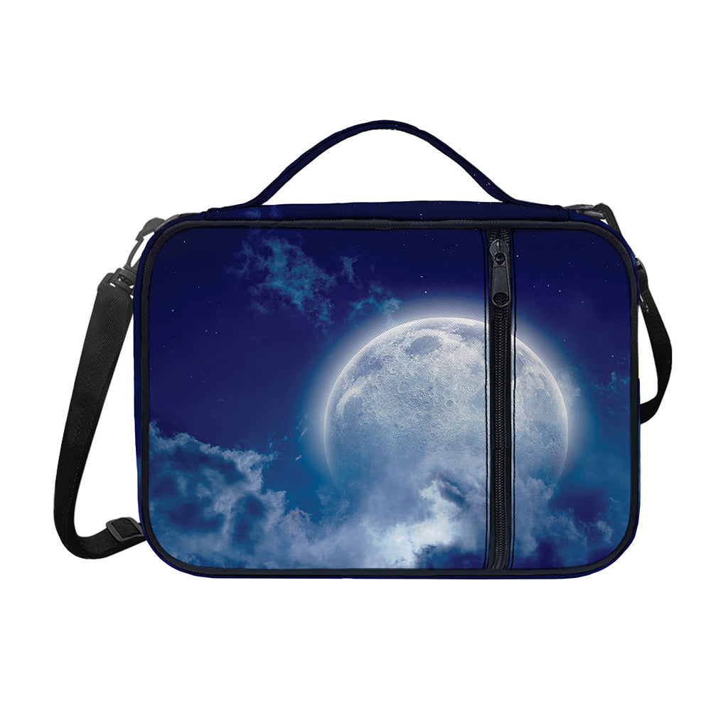 Night Sky Full Moon Print Shoulder Strap Bible Bag