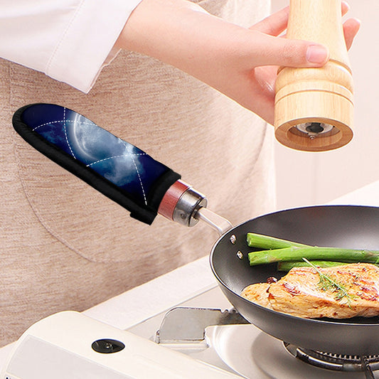 Night Sky Full Moon Print Skillet Handle Cover