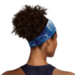 Night Sky Full Moon Print Sports Headband