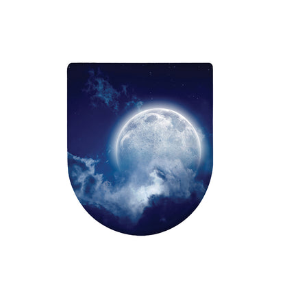 Night Sky Full Moon Print Toilet Lid Cover