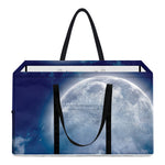 Night Sky Full Moon Print Utility Tote Bag