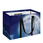 Night Sky Full Moon Print Utility Tote Bag