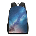 Night Sky Milky Way Print 17 Inch Backpack