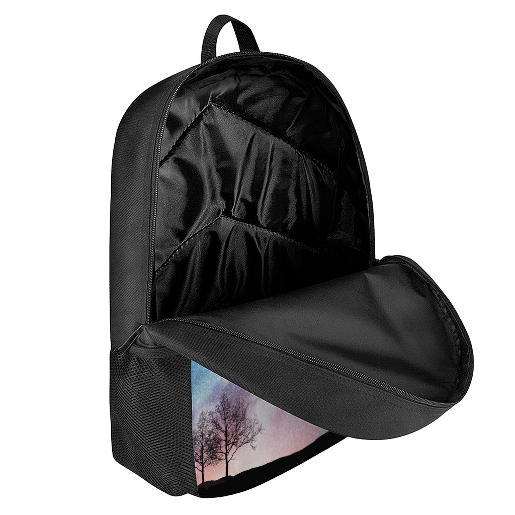 Night Sky Milky Way Print 17 Inch Backpack