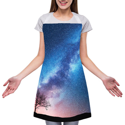 Night Sky Milky Way Print Adjustable Apron