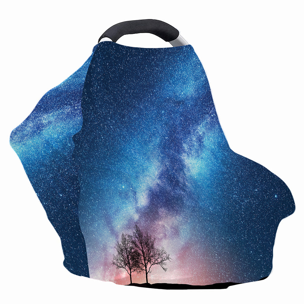Night Sky Milky Way Print Baby Seat Cover