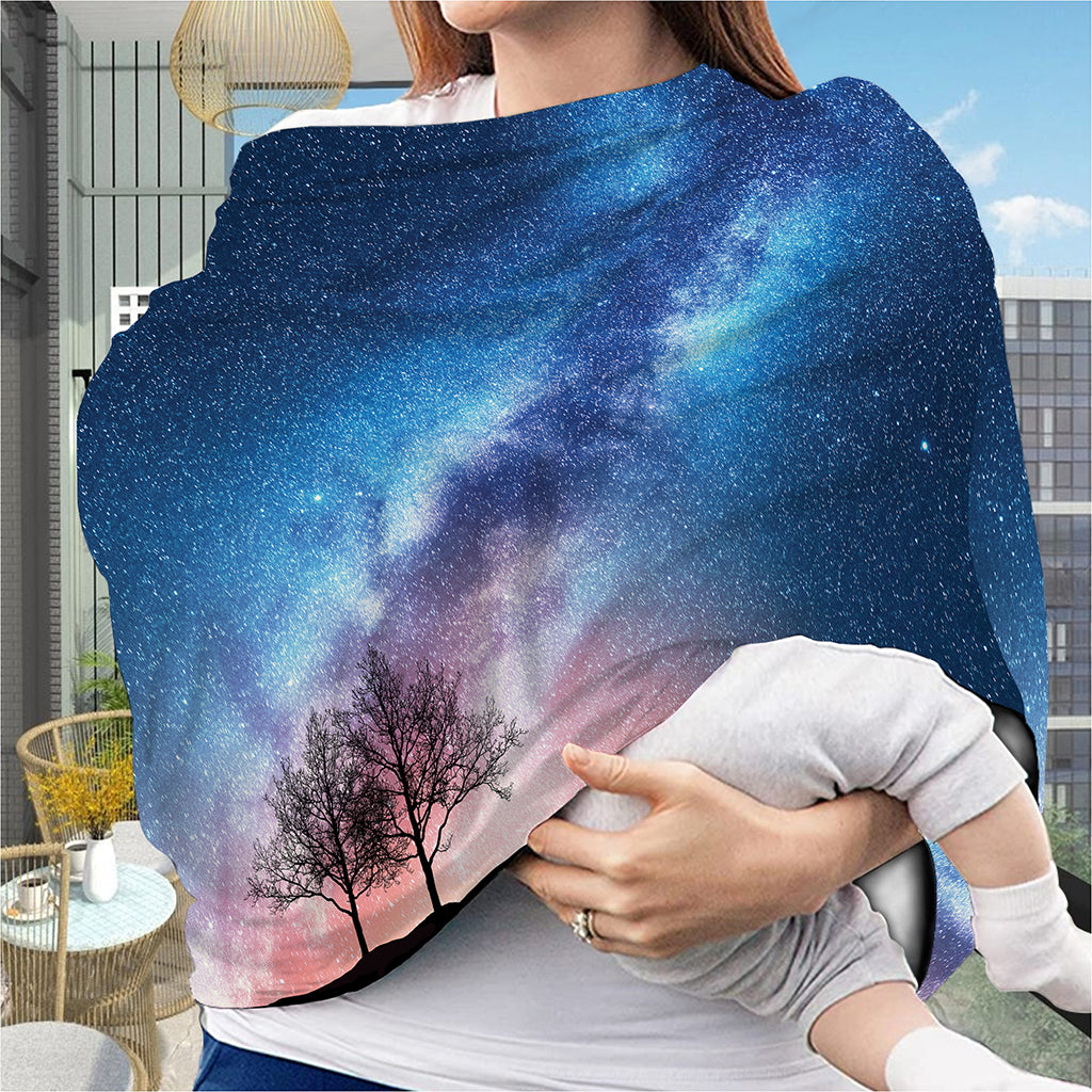 Night Sky Milky Way Print Baby Seat Cover