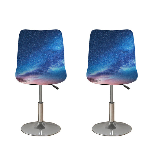 Night Sky Milky Way Print Bar Stool Covers