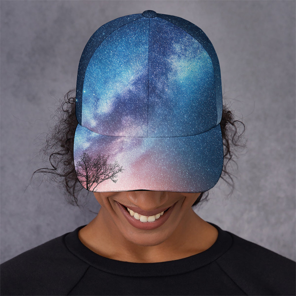 Night Sky Milky Way Print Baseball Cap