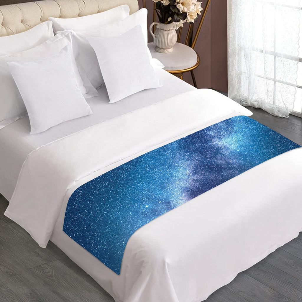Night Sky Milky Way Print Bed Runner