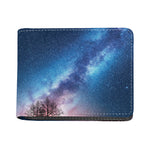 Night Sky Milky Way Print Bifold Wallet
