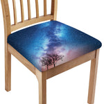 Night Sky Milky Way Print Chair Cushion Cover