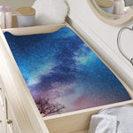 Night Sky Milky Way Print Changing Pad Cover
