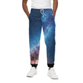 Night Sky Milky Way Print Cotton Sweatpants