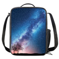 Night Sky Milky Way Print Crossbody Lunch Bag