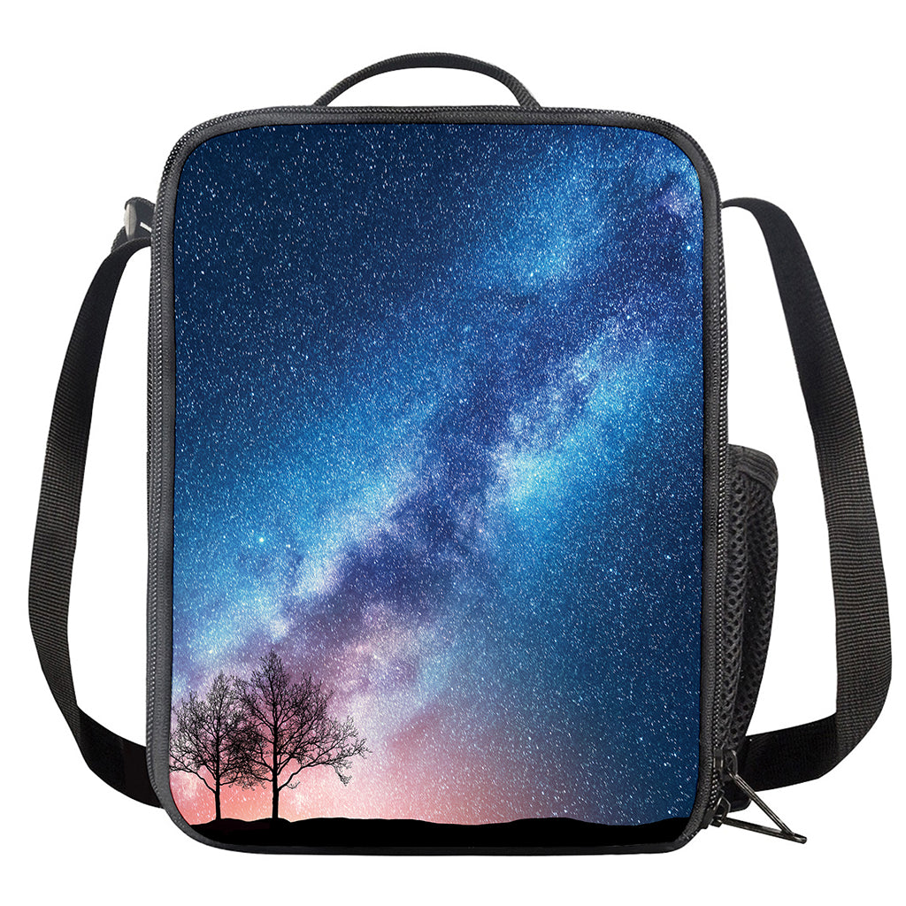 Night Sky Milky Way Print Crossbody Lunch Bag