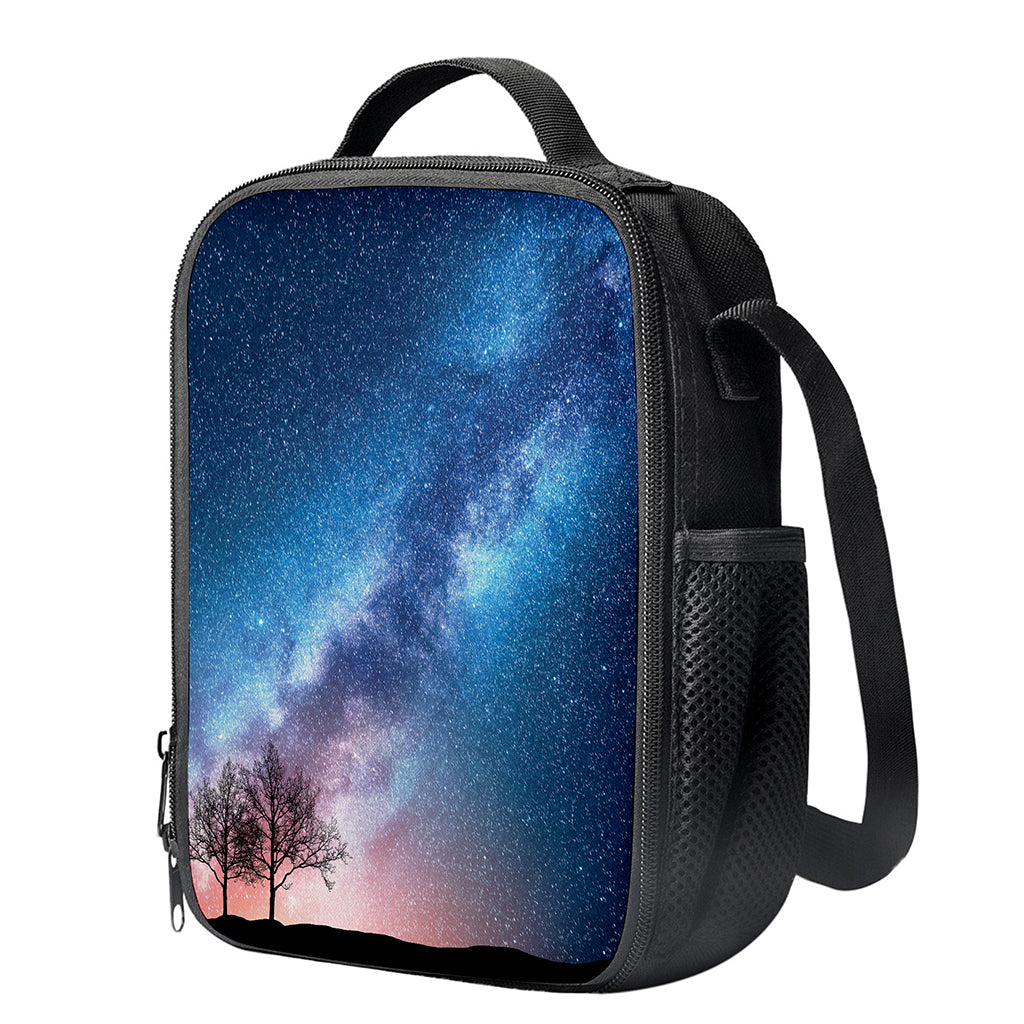 Night Sky Milky Way Print Crossbody Lunch Bag
