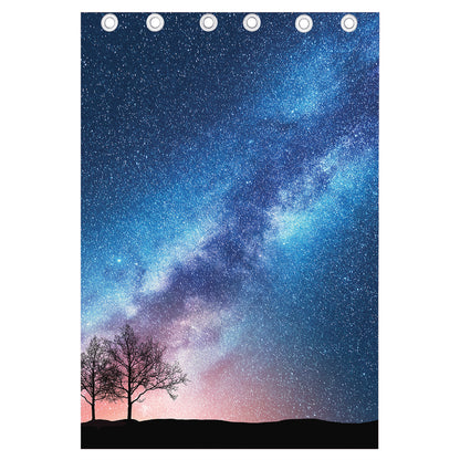 Night Sky Milky Way Print Curtain