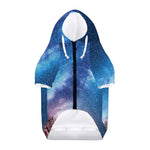 Night Sky Milky Way Print Dog Zip Up Hoodie