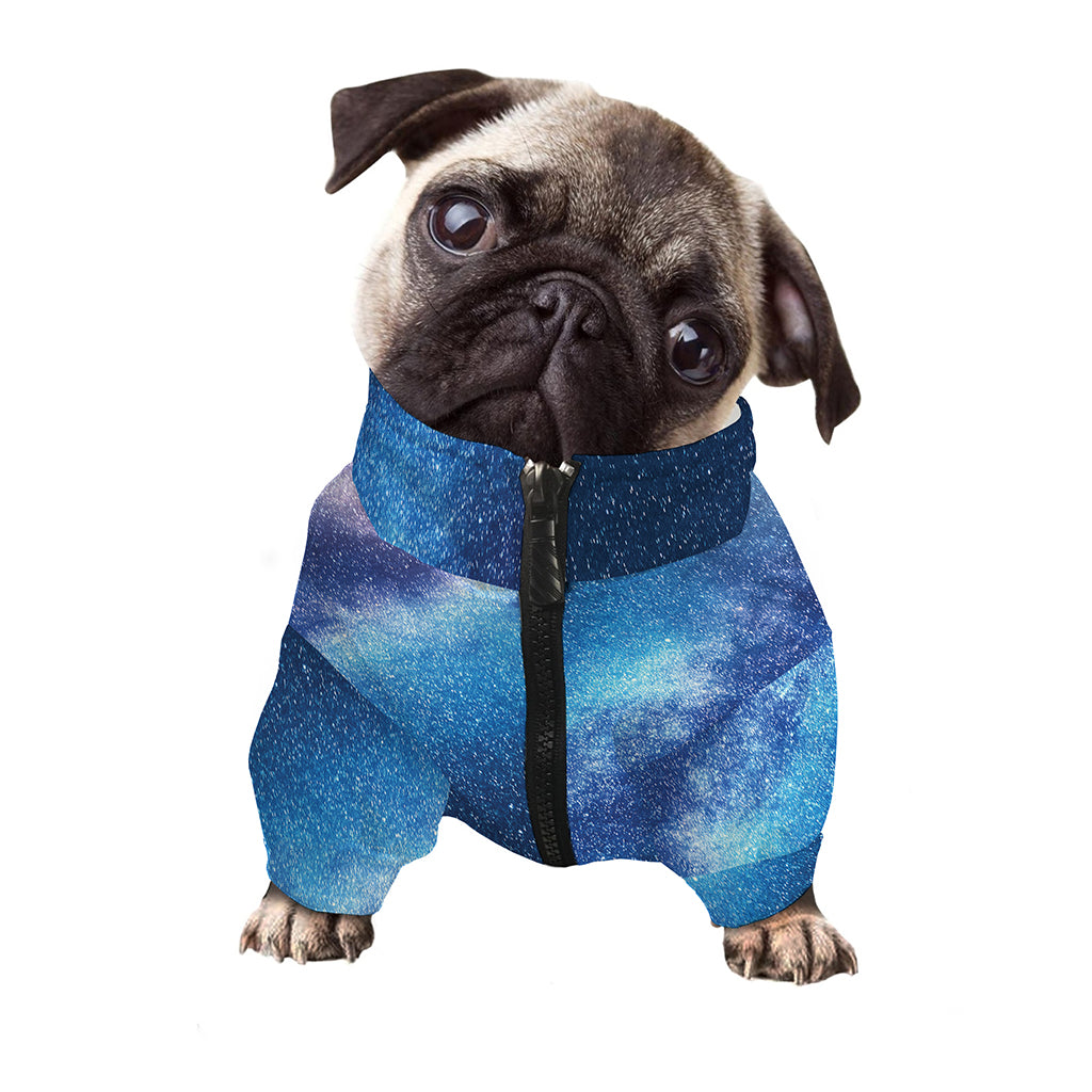 Night Sky Milky Way Print Dog Zip Up Jacket