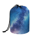 Night Sky Milky Way Print Drawstring Makeup Bag