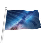 Night Sky Milky Way Print Flag