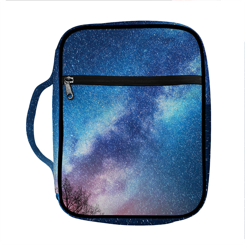 Night Sky Milky Way Print Front Pocket Bible Bag