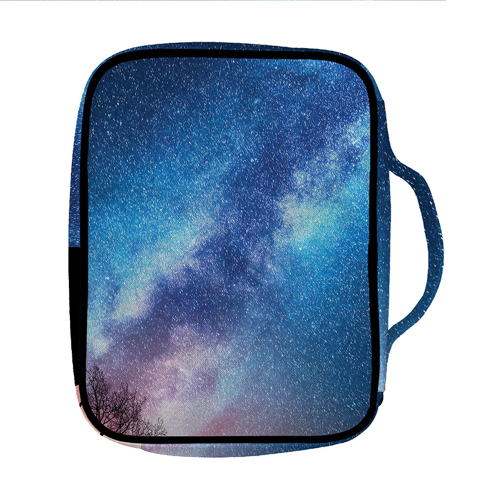Night Sky Milky Way Print Front Pocket Bible Bag