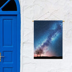 Night Sky Milky Way Print Garden Flag