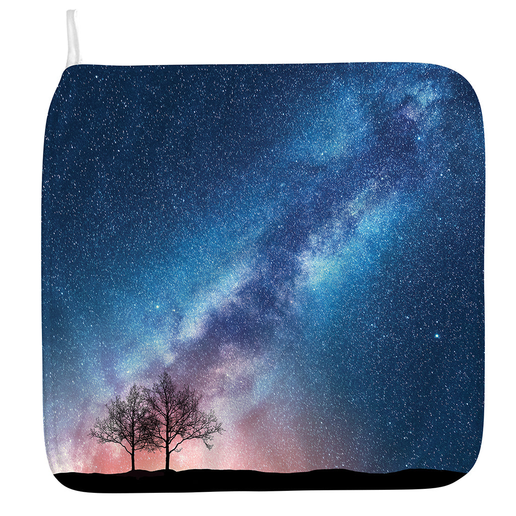 Night Sky Milky Way Print Hand Towel