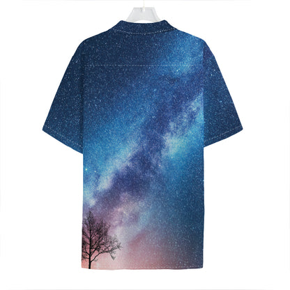 Night Sky Milky Way Print Hawaiian Shirt