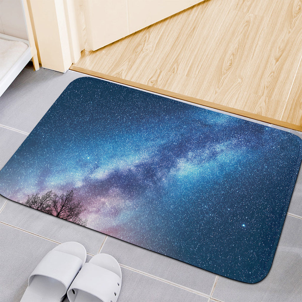 Night Sky Milky Way Print Indoor Door Mat