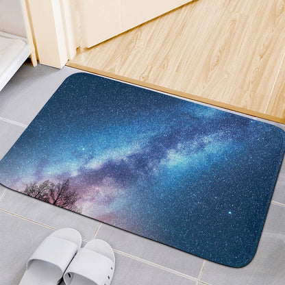Night Sky Milky Way Print Indoor Door Mat