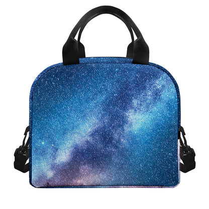 Night Sky Milky Way Print Insulated Lunch Bag