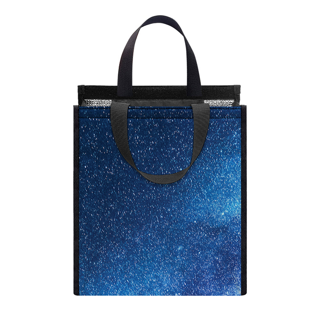 Night Sky Milky Way Print Insulated Lunch Tote