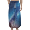 Night Sky Milky Way Print Lantern Pants