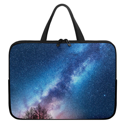 Night Sky Milky Way Print Laptop Sleeve With Handle