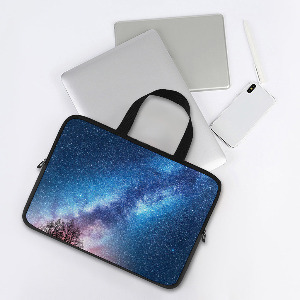 Night Sky Milky Way Print Laptop Sleeve With Handle
