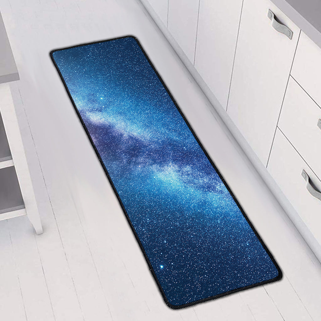 Night Sky Milky Way Print Long Kitchen Mat