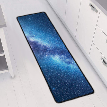 Night Sky Milky Way Print Long Kitchen Mat