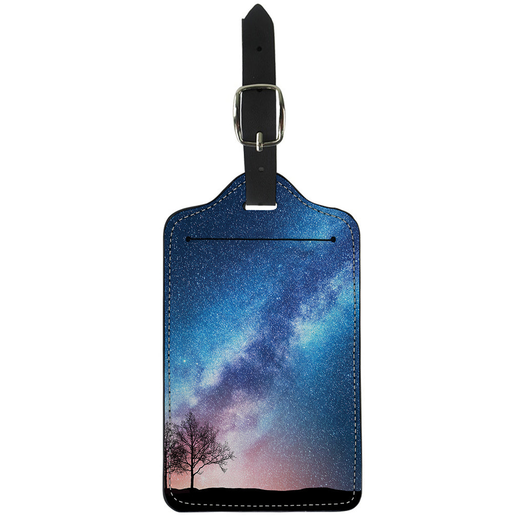 Night Sky Milky Way Print Luggage Tag