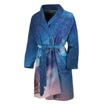 Night Sky Milky Way Print Men's Bathrobe