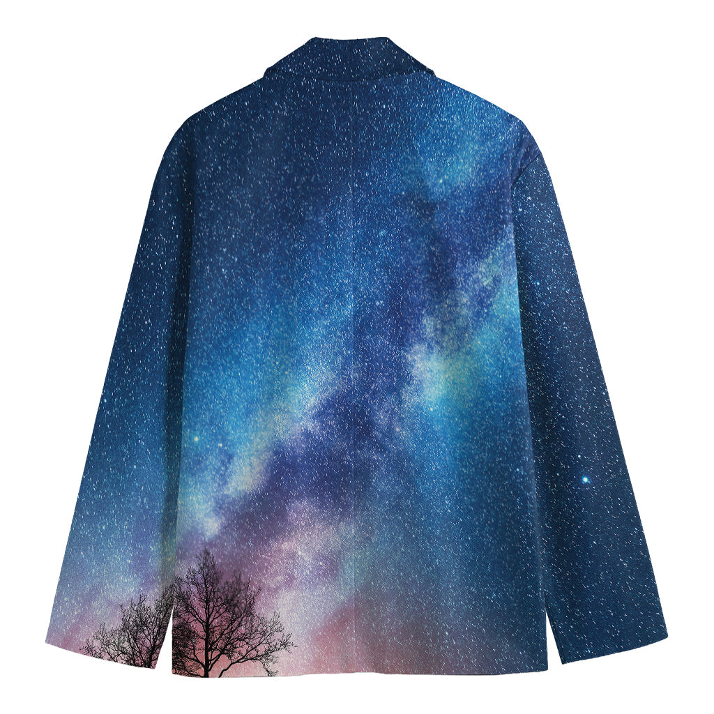 Night Sky Milky Way Print Men's Blazer