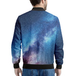 Night Sky Milky Way Print Men's Bomber Jacket