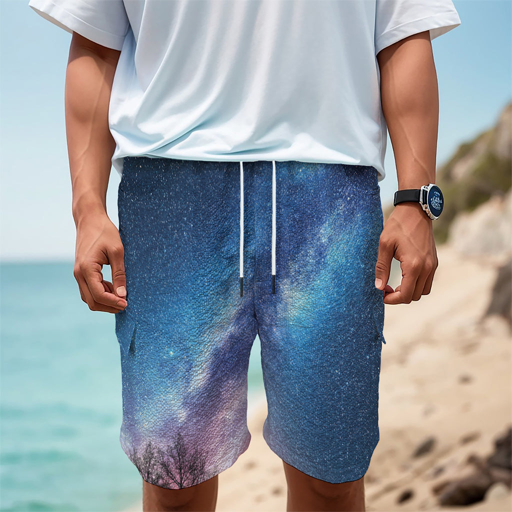 Night Sky Milky Way Print Men's Cargo Shorts