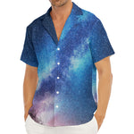 Night Sky Milky Way Print Men's Deep V-Neck Shirt