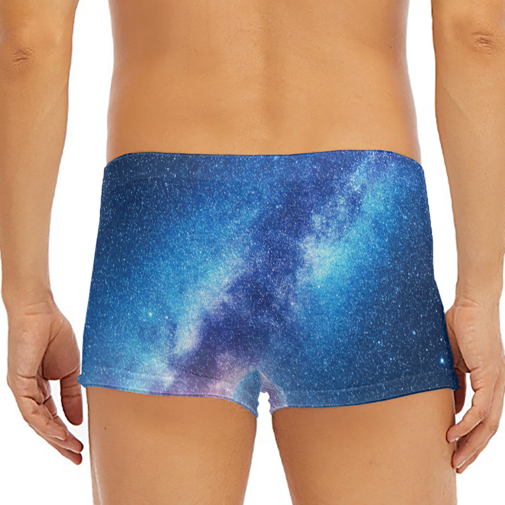 Night Sky Milky Way Print Men's Short Boxer Briefs