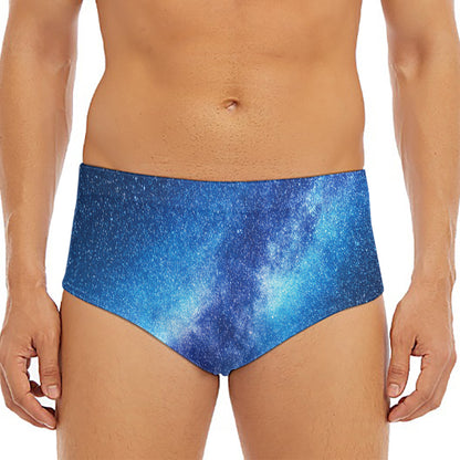Night Sky Milky Way Print Men's Triangle Swim Briefs